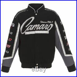 Authentic Camaro Collage Racing Embroidered Cotton Jacket JH Design Black