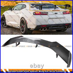 Carbon Fiber Look Zl1 1le Style Trunk Spoiler Wing For 2016-2024 Chevy Camaro Rs