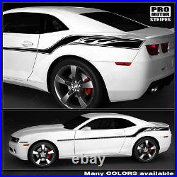 Chevrolet Camaro 2010-2015 Racing Wings Top and Side Stripes (Choose Color)
