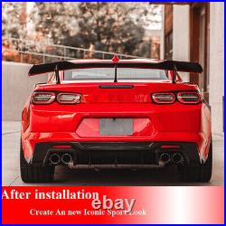 Fits Chevrolet Camaro LS LT RS ZL1 2016-2023 REAL CARBON Rear Trunk Spoiler Wing