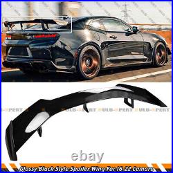 For 2016-2023 Chevy Camaro Zl1 1le Style Lt Rs Ss Gloss Black Trunk Spoiler Wing