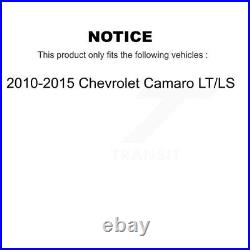Front Drilled Slot Brake Rotors Ceramic Pad Kit For 10-15 Chevrolet Camaro LT LS