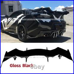 Glossy Black Rear Trunk Spoiler Racing Wing For Chevrolet Camaro Coupe 2016-2020