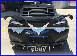 Glossy Black Rear Trunk Spoiler Racing Wing For Chevrolet Camaro Coupe 2016-2020