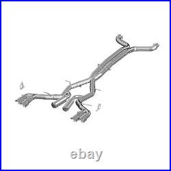 MBR P S7033AL 3 Race Dual CatBack Exhaust for 16-24 Chevy Camaro SS/ZL1 V8 6.2L