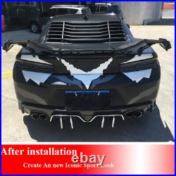 REAL CARBON Rear Trunk Spoiler Racing Wing For Chevrolet Camaro Coupe 2016-2019