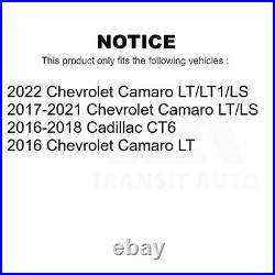 Rear Drill Slot Brake Rotors Semi-Metallic Pad Kit For Chevrolet Camaro Cadillac